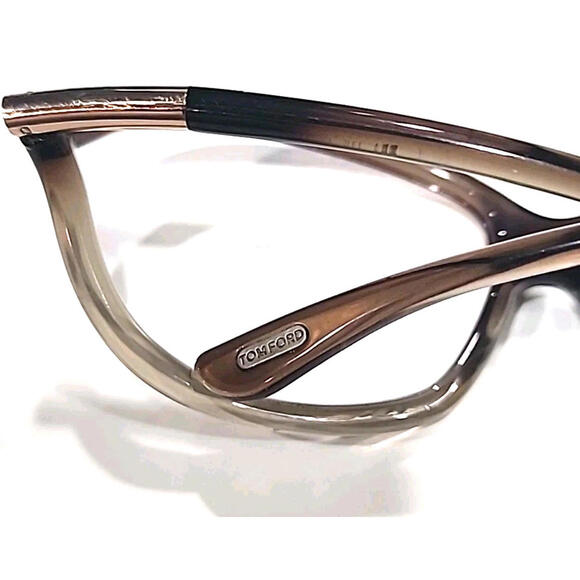 Tom Ford TF8 38F No Lenses Brown Butterfly Wrap Sunglasses Frame 61-16 120 - Picture 10 of 11